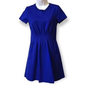 Madewell Short Sleeve Pleated Skater Dress
